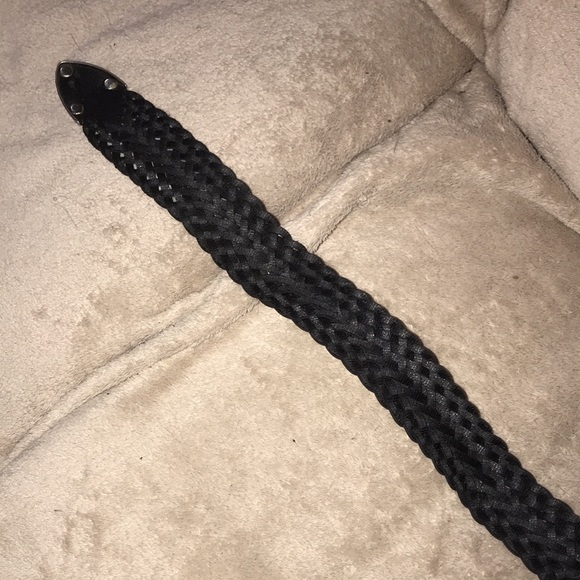 Black braided belt with silver hardware 36” 💕 - Picture 5 of 5